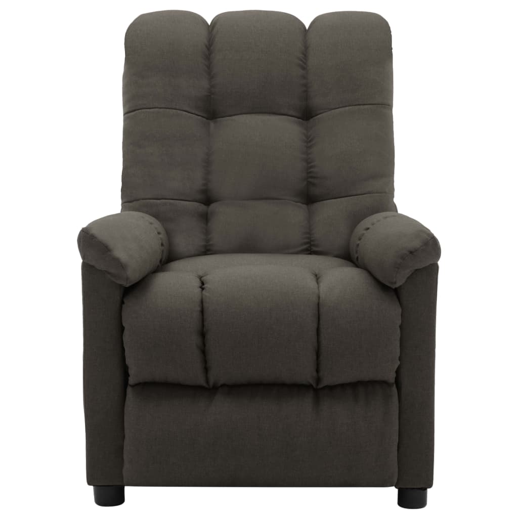 vidaXL Fauteuil inclinable électrique taupe tissu