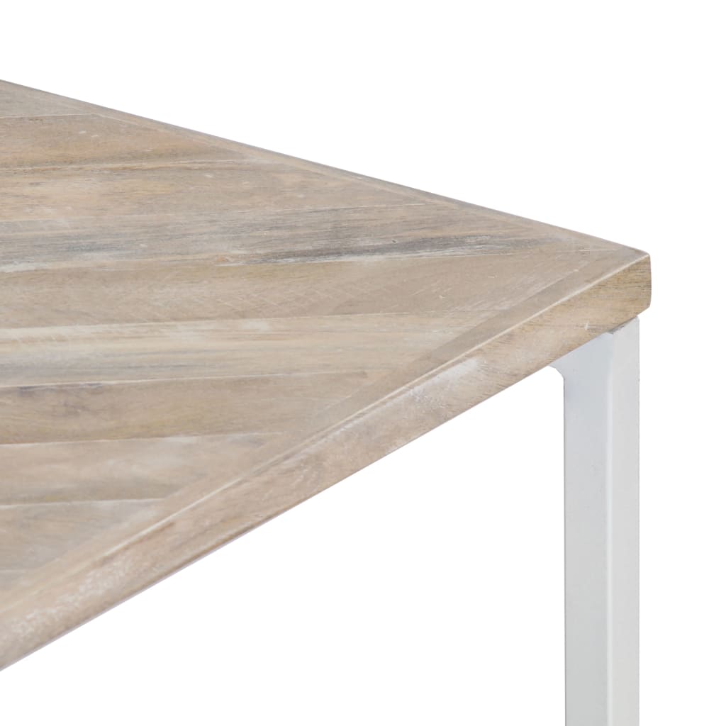 vidaXL Table basse 110x110x36 cm Bois de manguier solide