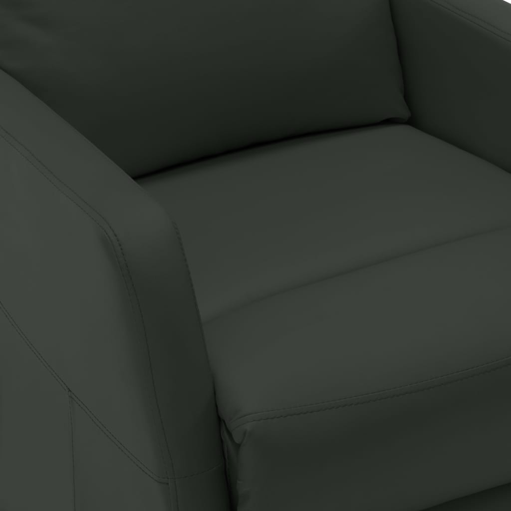 vidaXL Fauteuil inclinable électrique anthracite similicuir