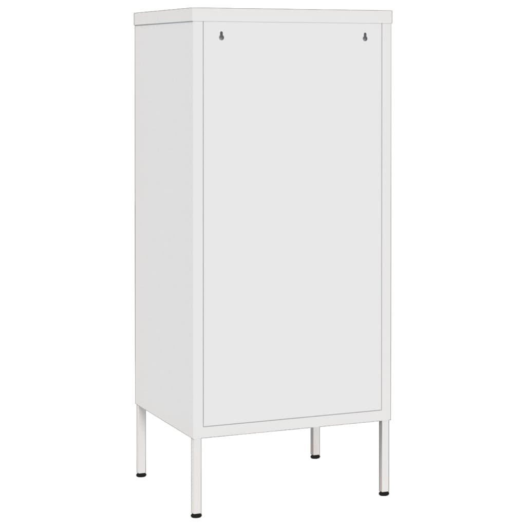 vidaXL Armoire de rangement Blanc 42,5x35x101,5 cm Acier