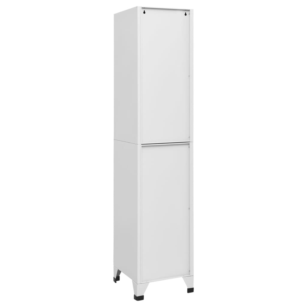 vidaXL Armoire à casiers Blanc 38x40x180 cm Acier