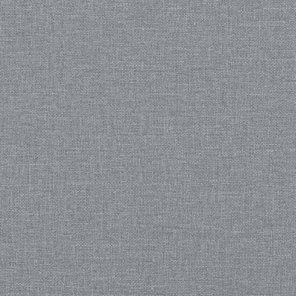 vidaXL Lit de jour gris clair 100x190 cm tissu