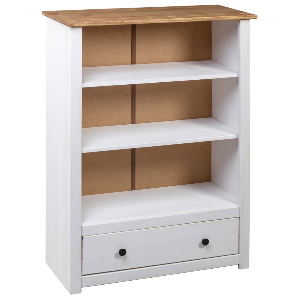 vidaXL Bibliothèque Blanc 80x35x110 cm Pin massif Assortiment Panama