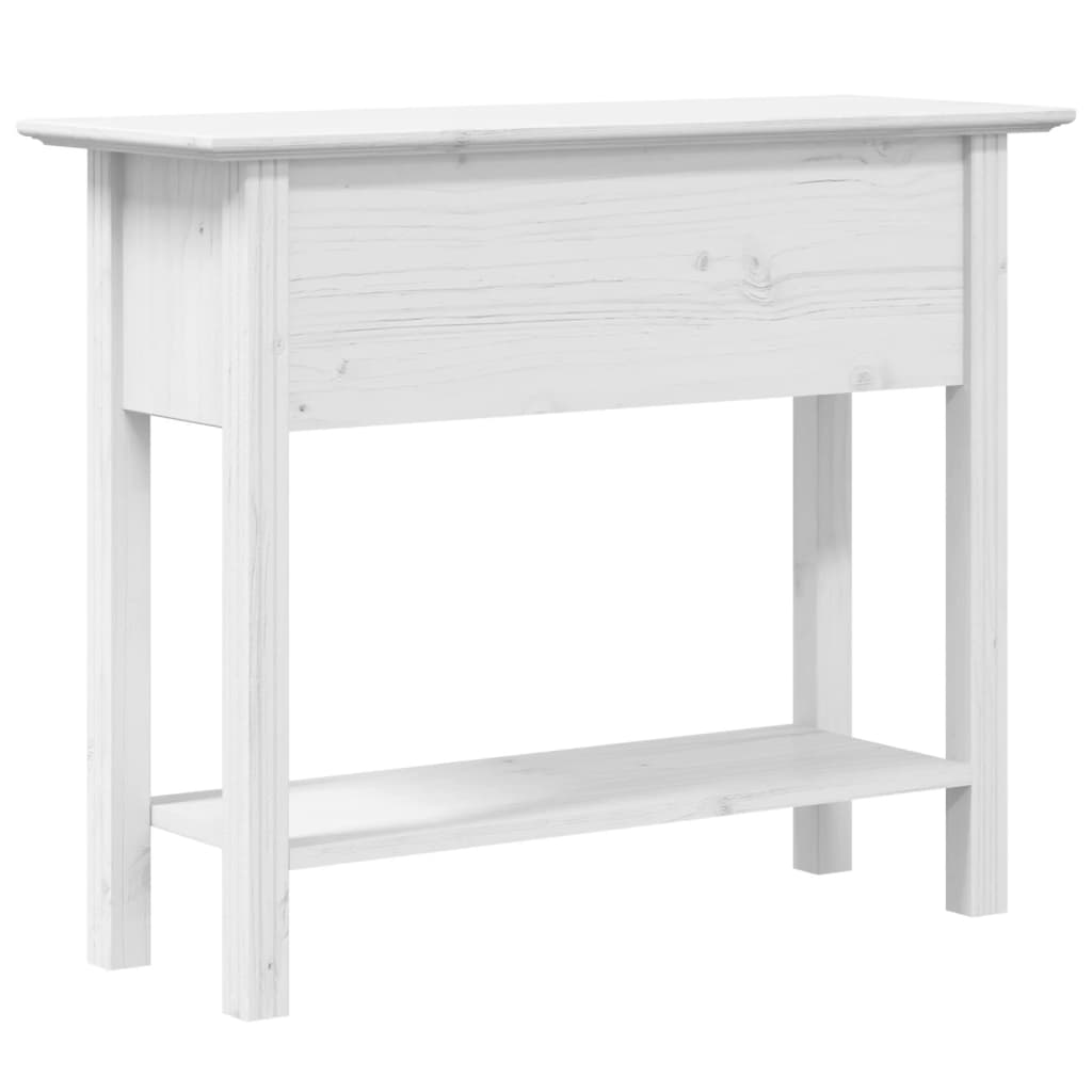 vidaXL Table console BODO blanc 91x35x74 cm bois de pin massif