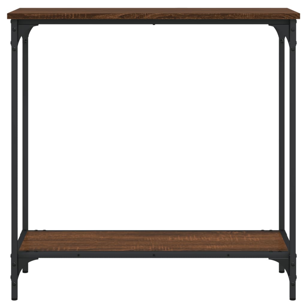 vidaXL Table console chêne marron 75x30,5x75 cm bois d'ingénierie