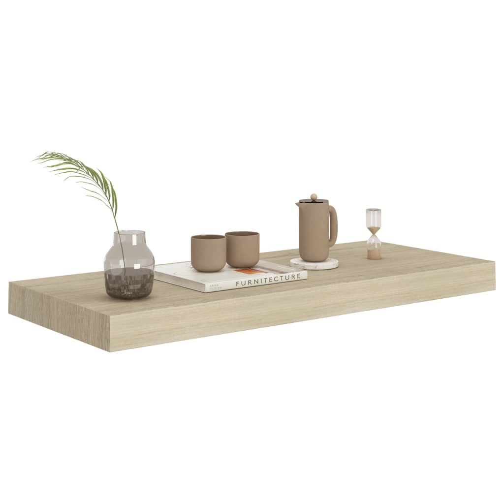 vidaXL Étagère flottante murale chêne 60x23,5x3,8 cm MDF