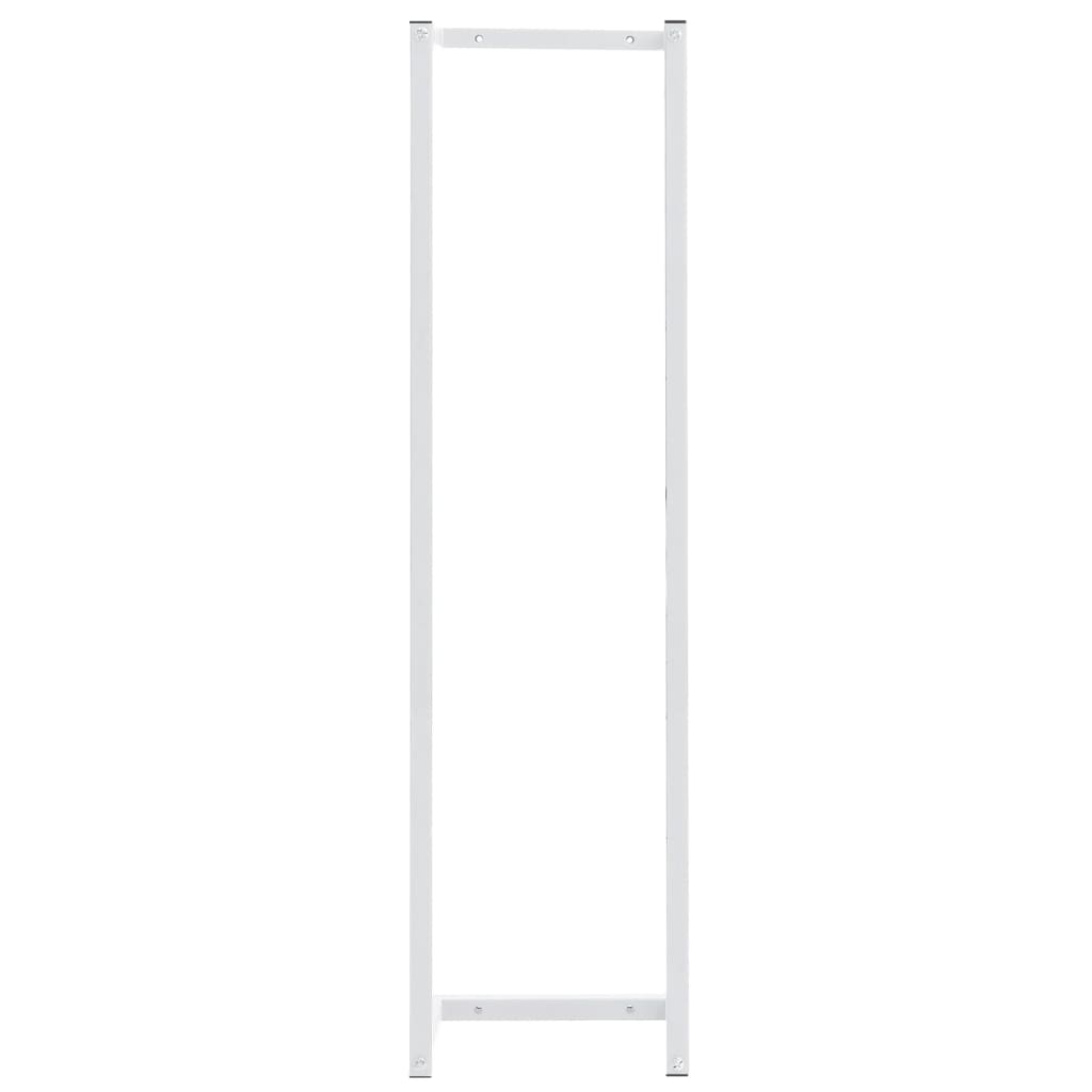 vidaXL Porte-serviette Blanc 25x20x95 cm Acier