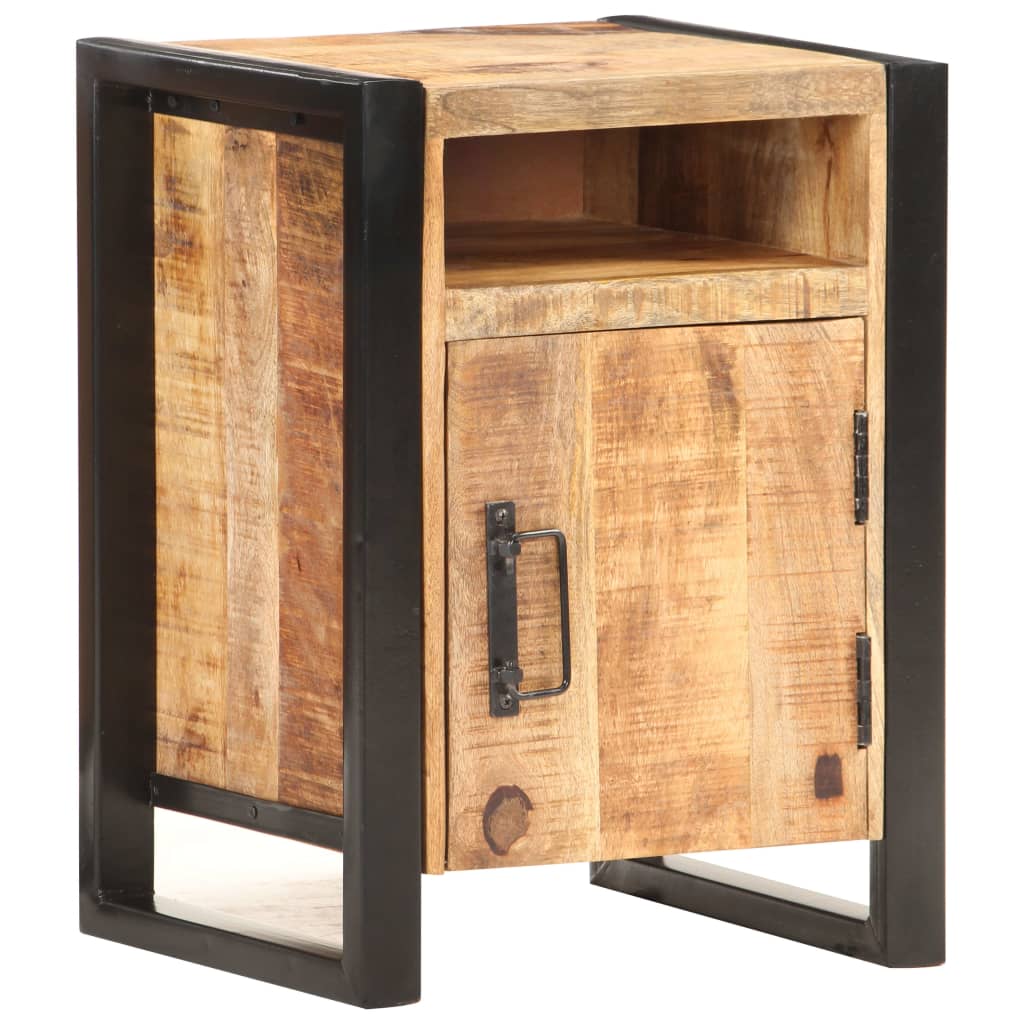 vidaXL Table de chevet 40x35x55 cm Bois de manguier solide