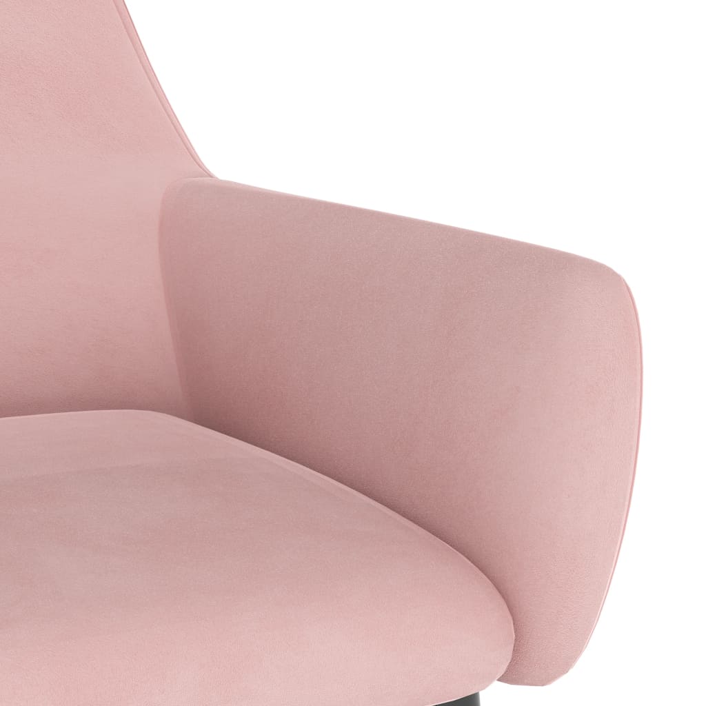 vidaXL Chaises à manger lot de 2 Rose Velours