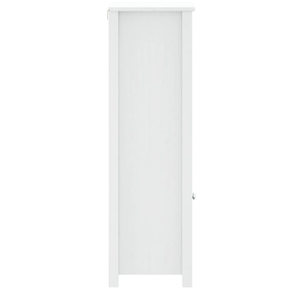 vidaXL Armoire de salle de bain BERG blanc 40x34x110 cm pin massif