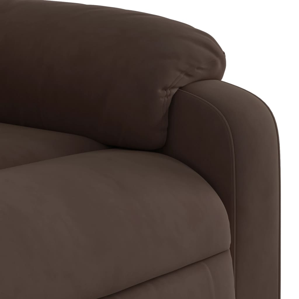 vidaXL Fauteuil inclinable de massage électrique marron