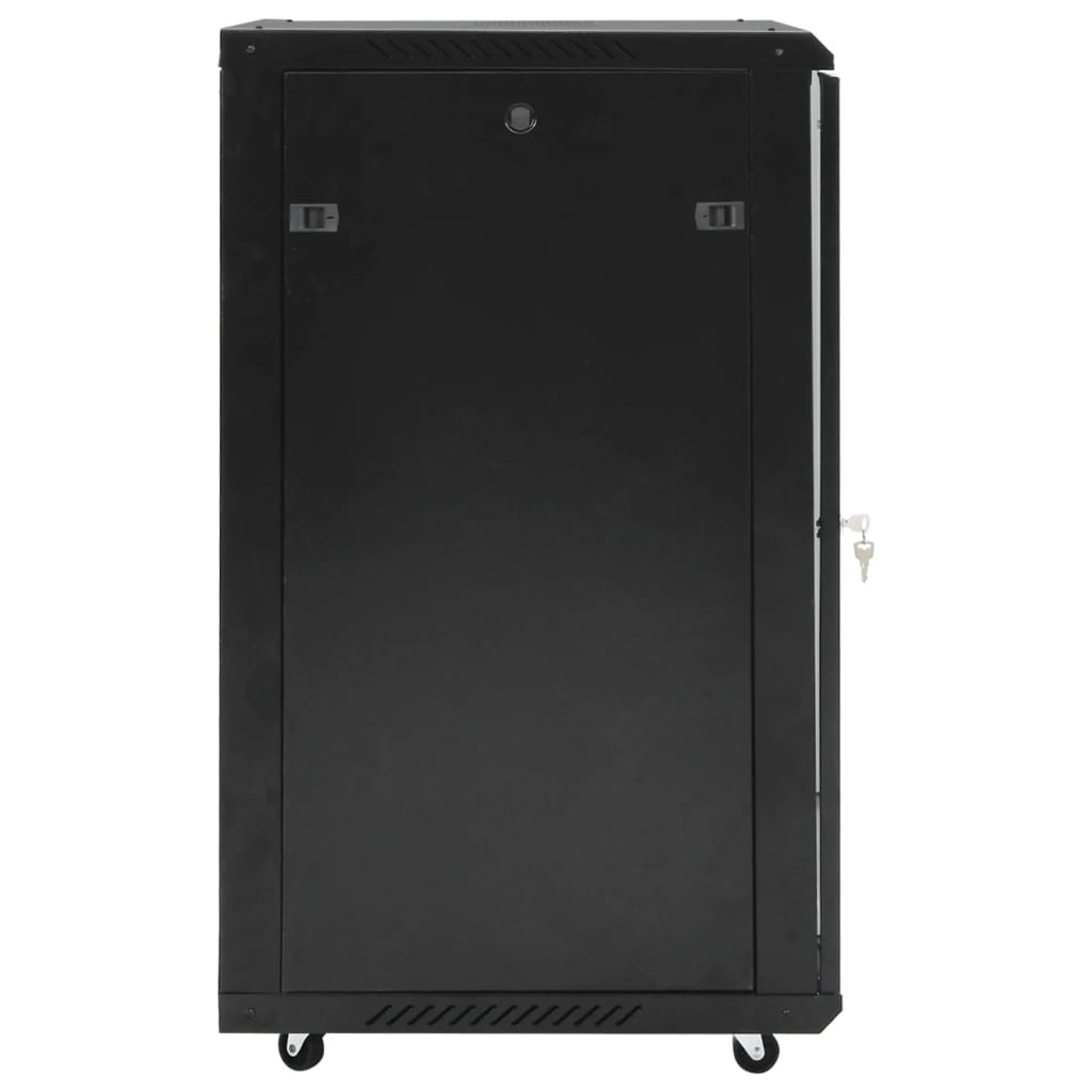 vidaXL Coffret de réseau 18U 19" IP20 noir 60x60x100 cm