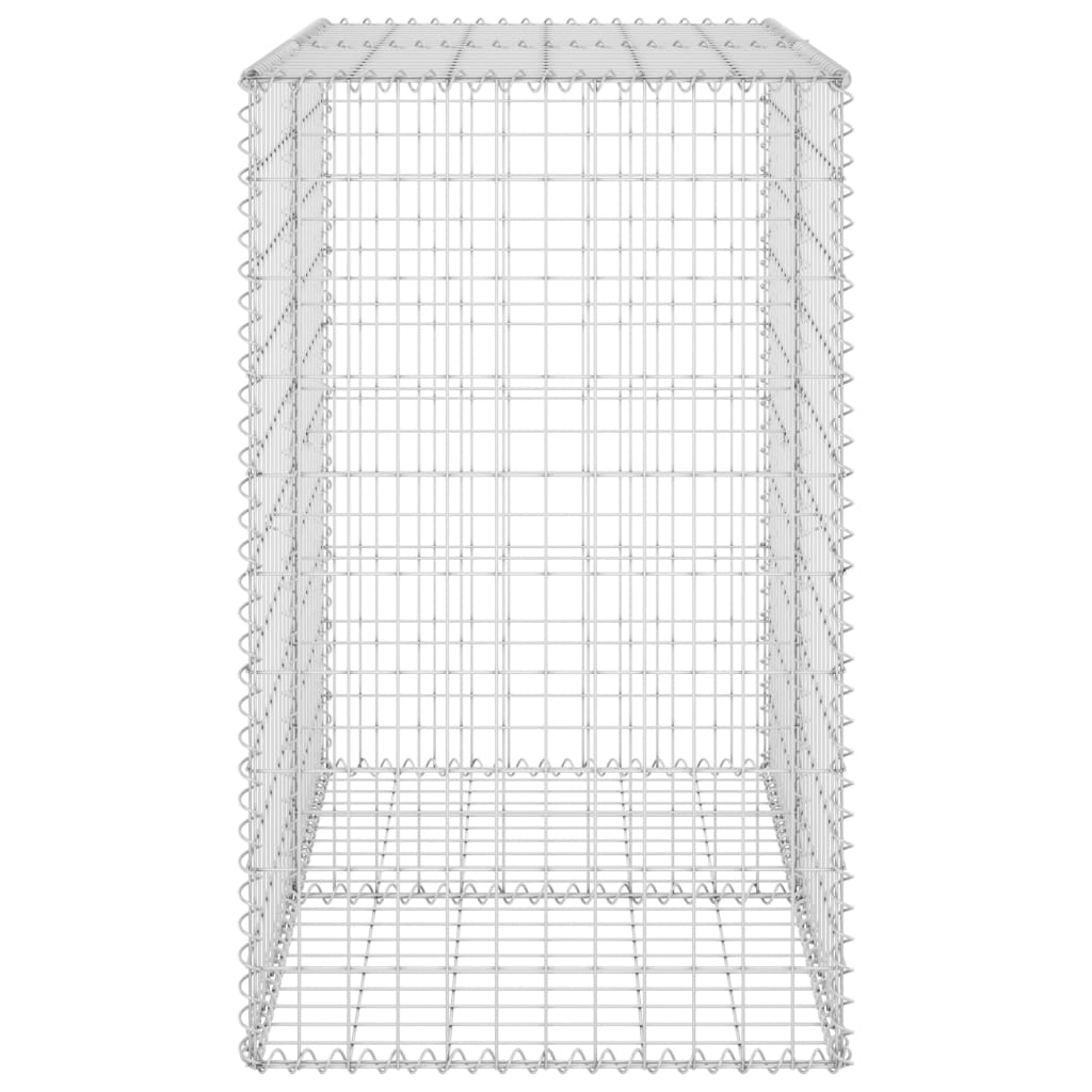 vidaXL Mur en gabion avec couvercles Acier galvanisé 100x60x100 cm