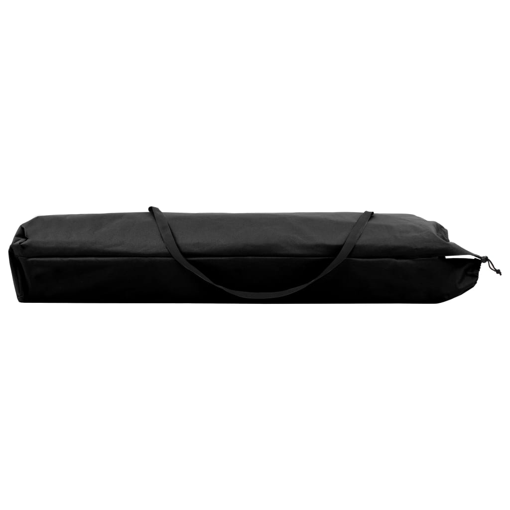 vidaXL Chaise longue pliable 2 places noir Acier