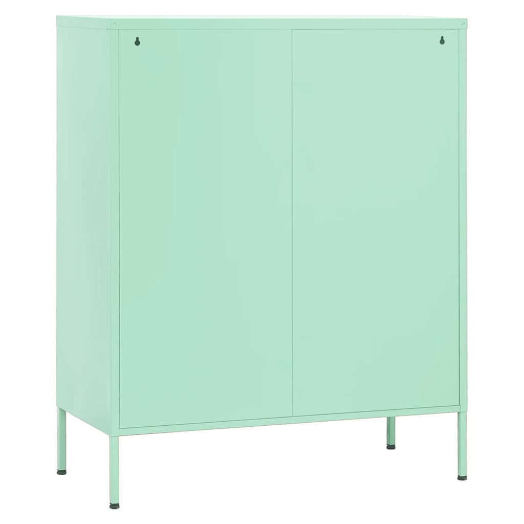 vidaXL Armoire de rangement Vert menthe 80x35x101,5 cm Acier