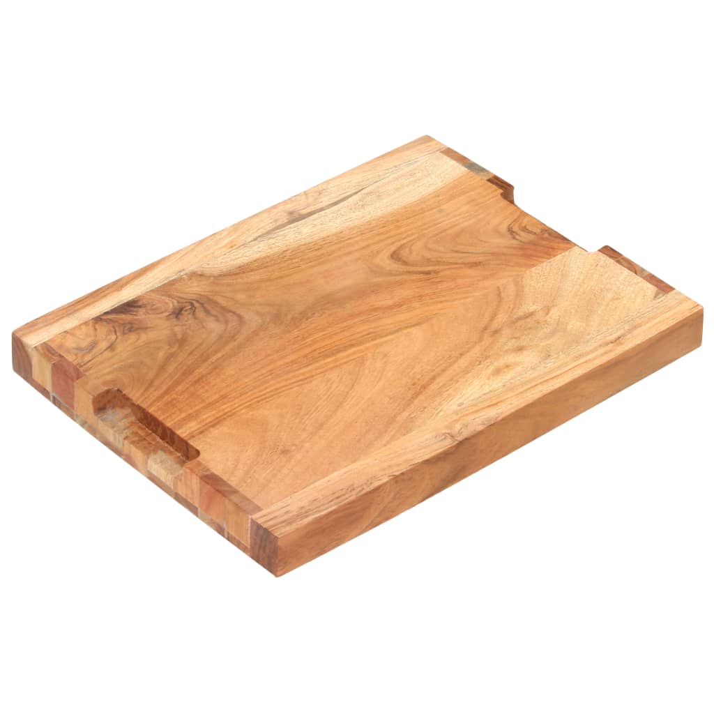 vidaXL Planche à découper 40x30x4 cm bois d'acacia massif