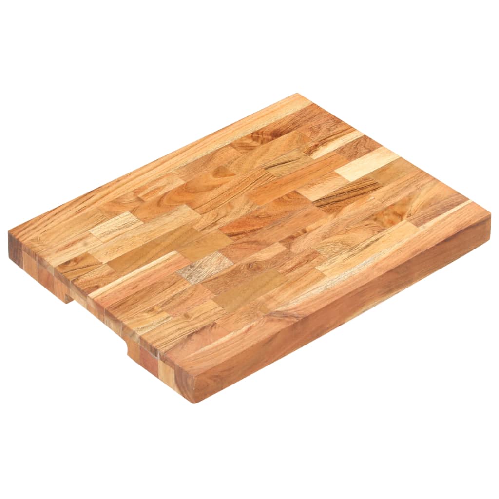 vidaXL Planche à découper 40x30x4 cm bois d'acacia massif