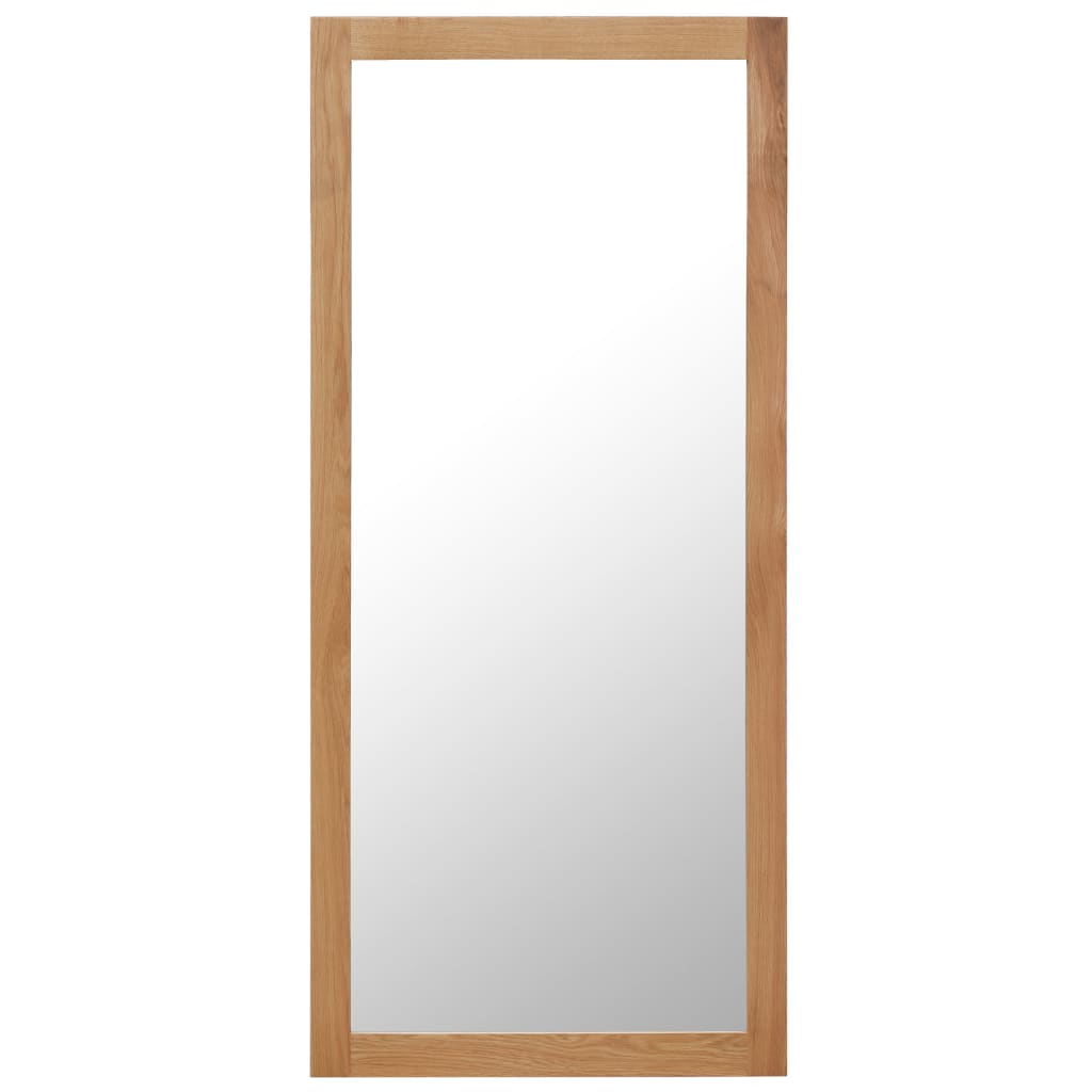 vidaXL Miroir 50x140 cm Bois de chêne massif