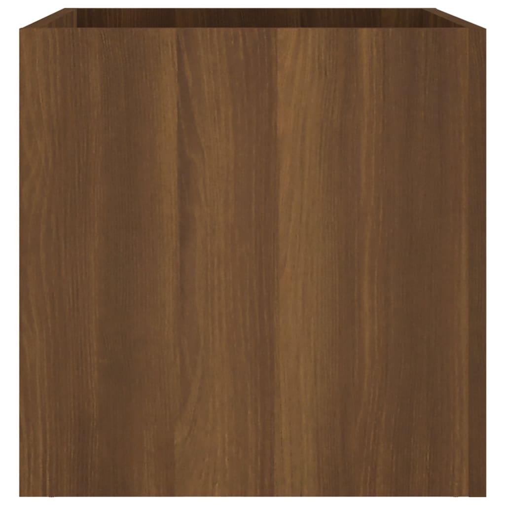 vidaXL Jardinière Chêne marron 40x40x40 cm Bois d'ingénierie