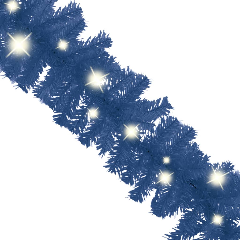 vidaXL Guirlande de Noël avec lumières LED 5 m Bleu