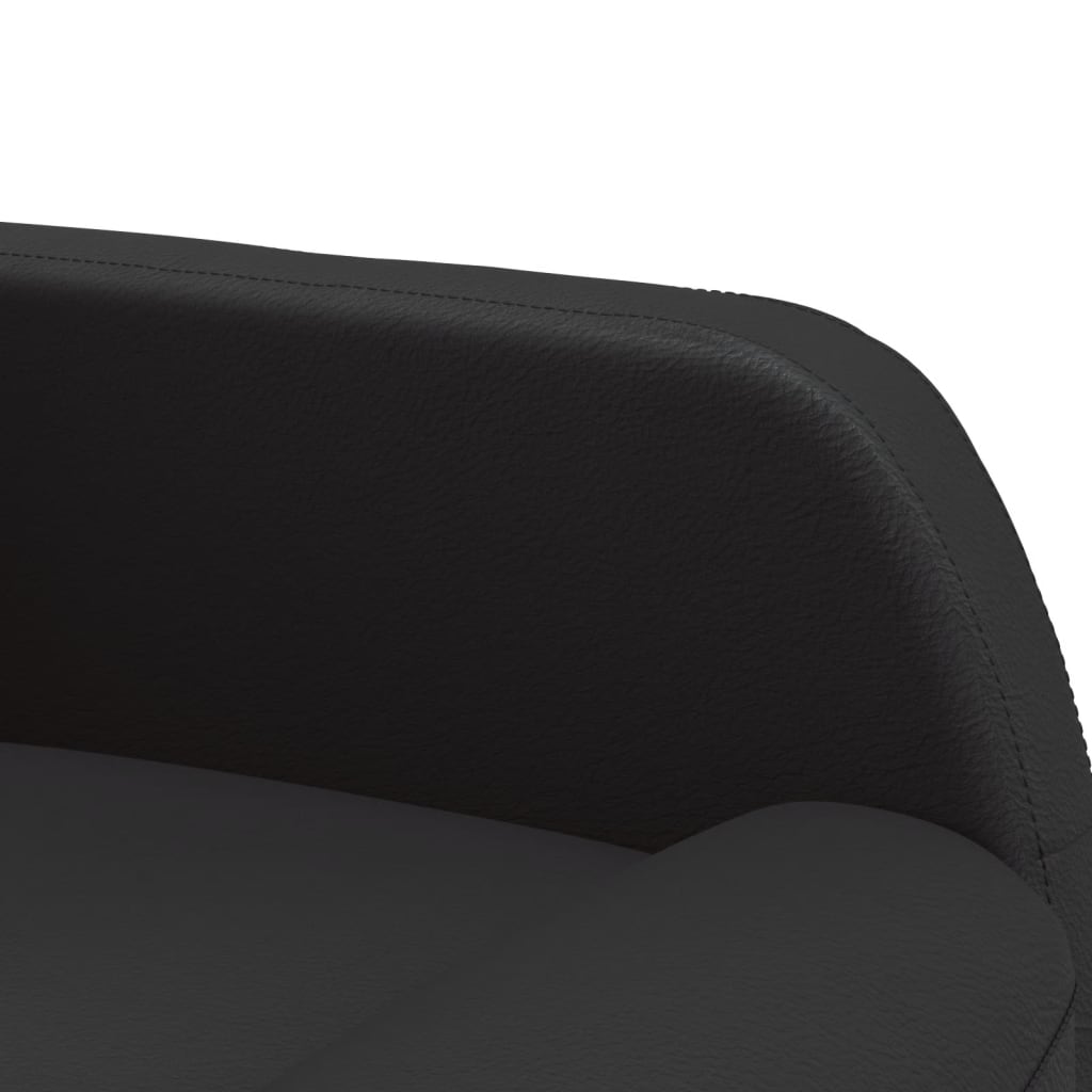 vidaXL Fauteuil de massage Noir Similicuir