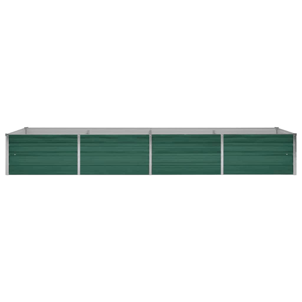 vidaXL Lit surélevé de jardin Acier galvanisé 320x80x45 cm Vert