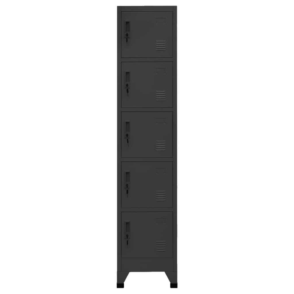 vidaXL Armoire à casiers Anthracite 38x40x180 cm Acier