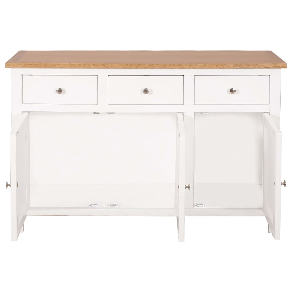 vidaXL Buffet 110x33,5x70 cm Bois de chêne massif