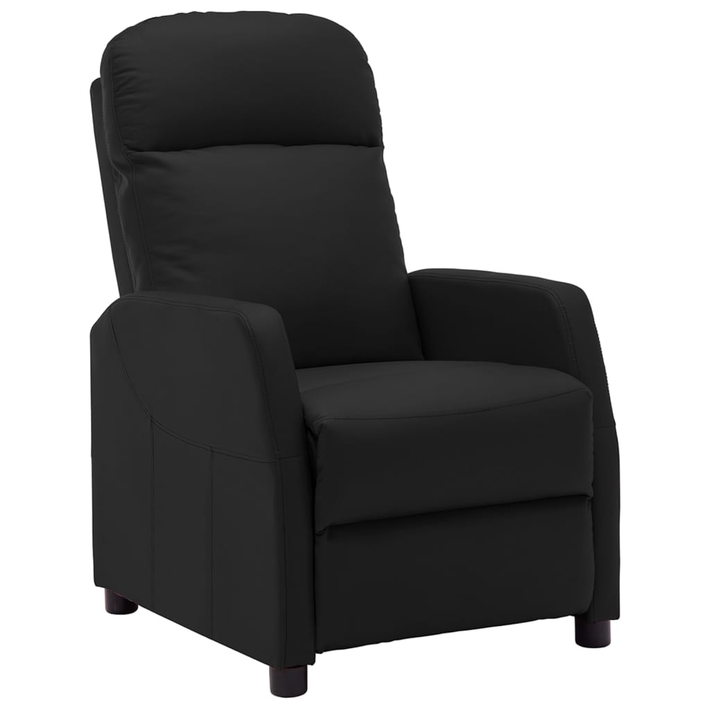 vidaXL Fauteuil inclinable électrique noir similicuir