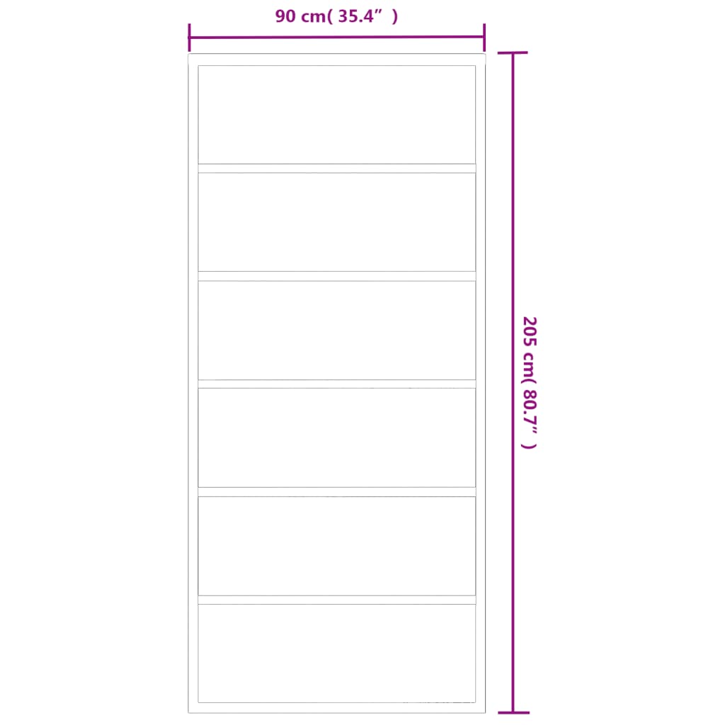 vidaXL Porte coulissante Verre ESG et aluminium 90x205 cm Noir