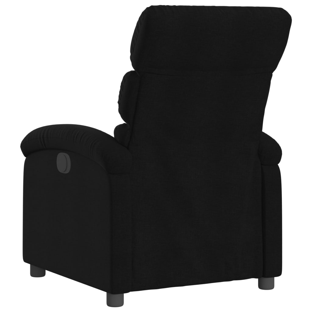 vidaXL Fauteuil inclinable Noir Tissu