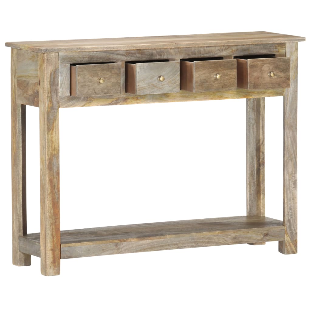 vidaXL Table console 100x30x76 cm Bois de manguier massif