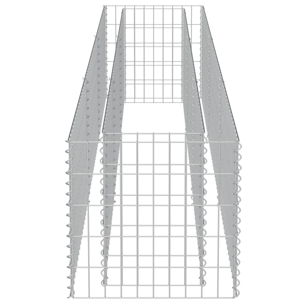 vidaXL Lit surélevé à gabion Acier galvanisé 270x50x50 cm