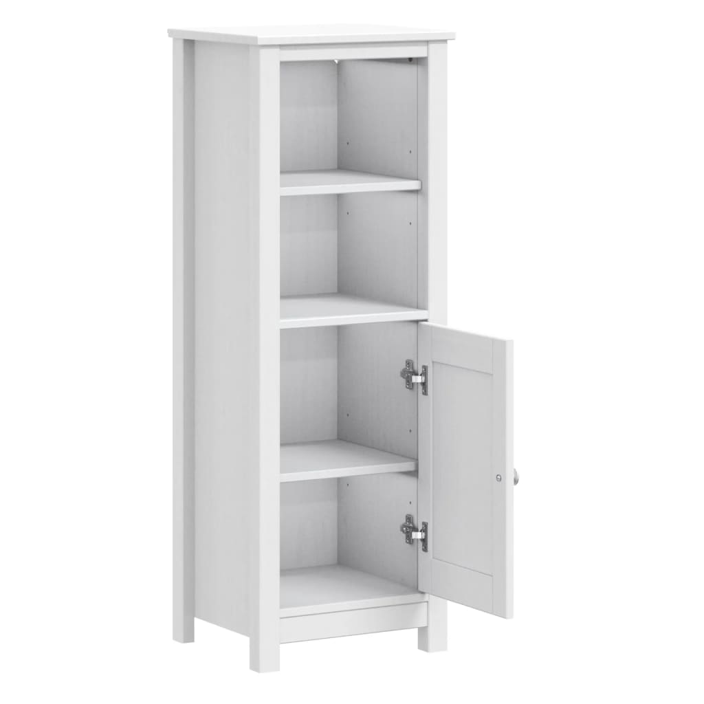 vidaXL Armoire de salle de bain BERG blanc 40x34x110 cm pin massif