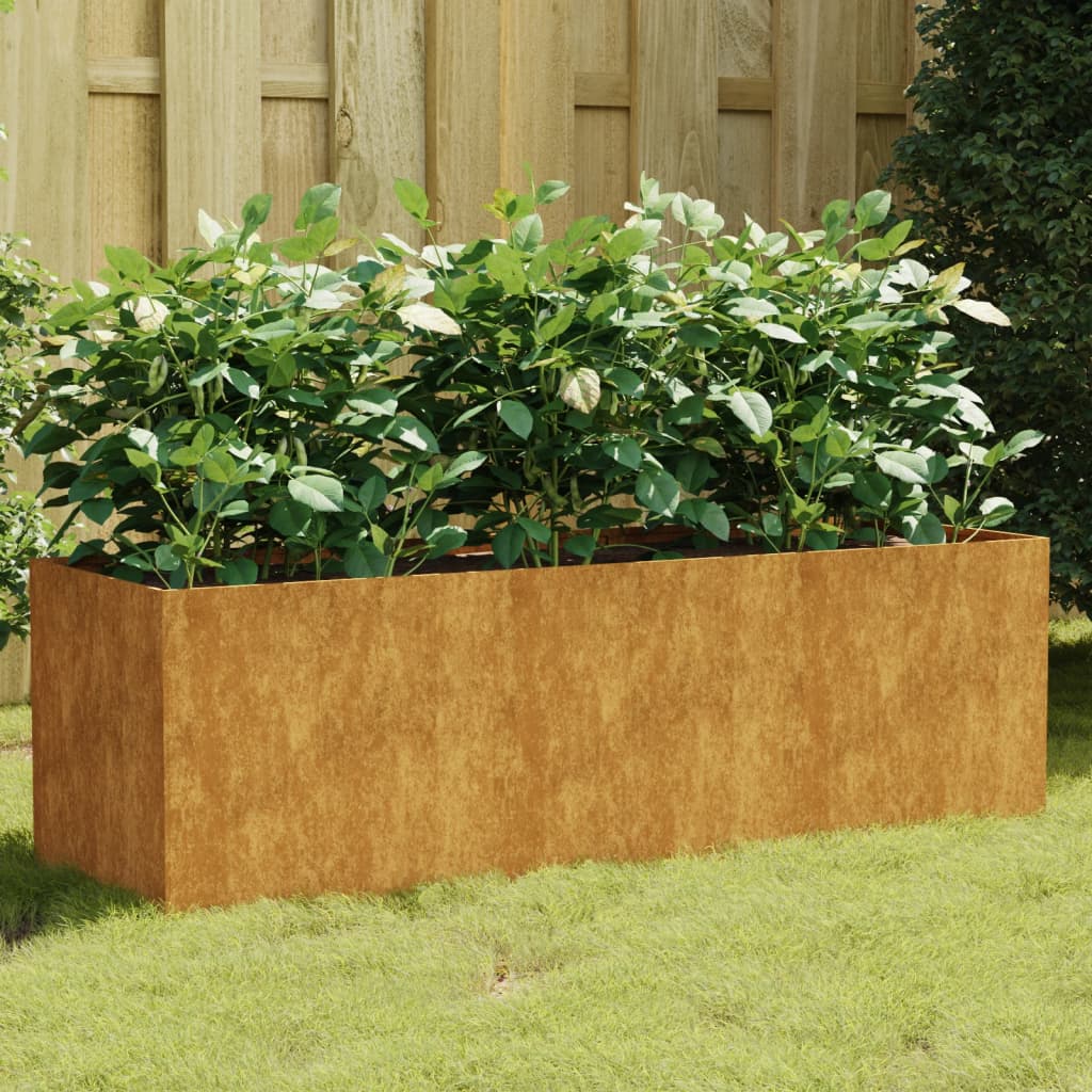 vidaXL Lit surélevé de jardin 120x40x40 cm acier corten