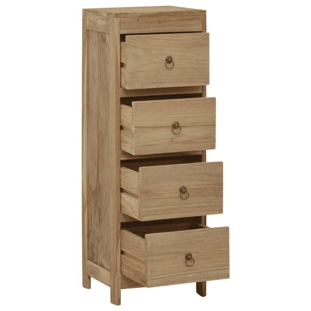 vidaXL Commode 30x30x90 cm Bois massif de teck