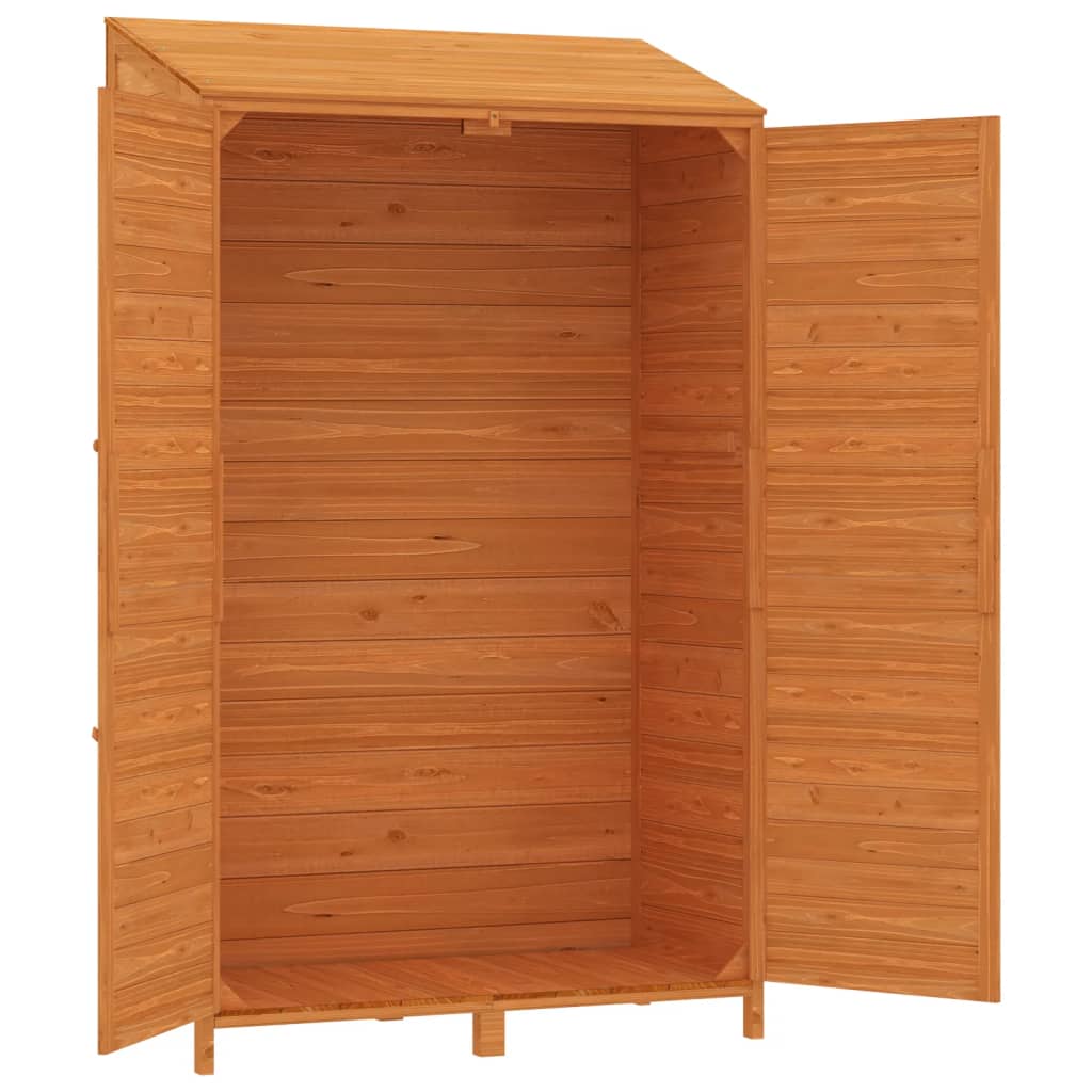 vidaXL Remise de jardin Marron 102x52x174,5 cm Bois de sapin solide