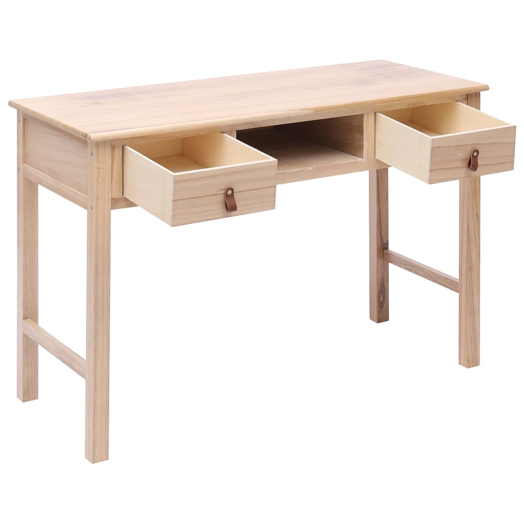 vidaXL Bureau Naturel 110 x 45 x 76 cm Bois