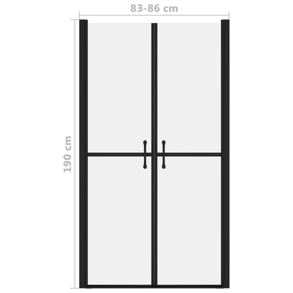 vidaXL Porte de douche ESG dépoli (83-86)x190 cm