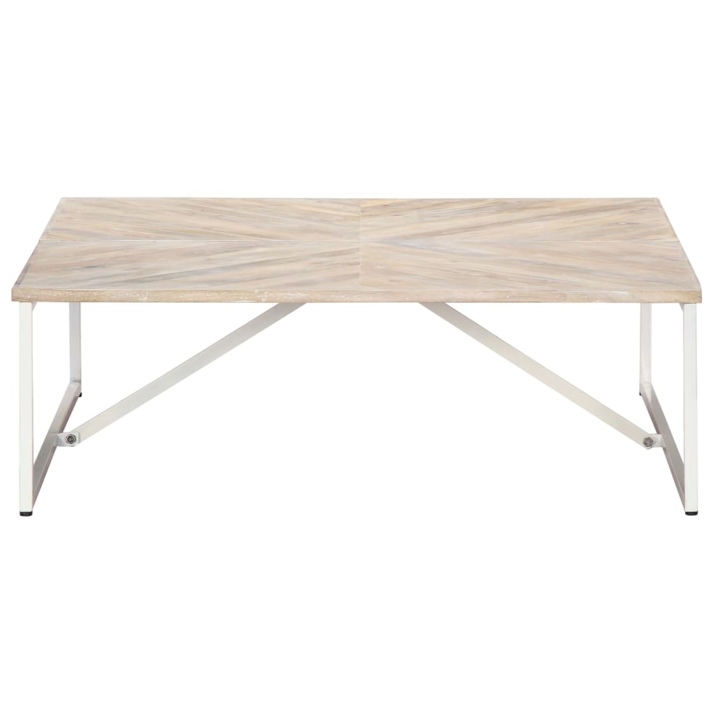 vidaXL Table basse 110x110x36 cm Bois de manguier solide