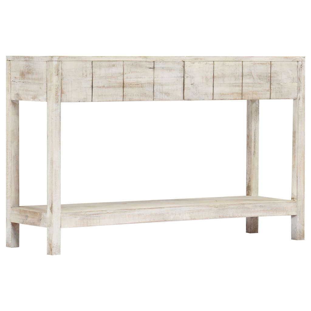 vidaXL Table console 120 x 35 x 75 cm Bois de manguier massif