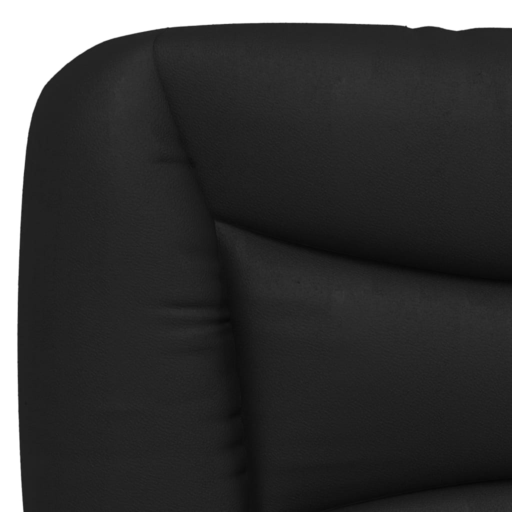 vidaXL Coussin de tête de lit noir 100 cm similicuir