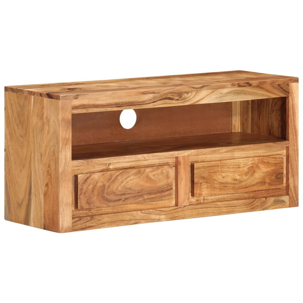 vidaXL Meuble TV 88x30x40 cm Bois d'acacia massif