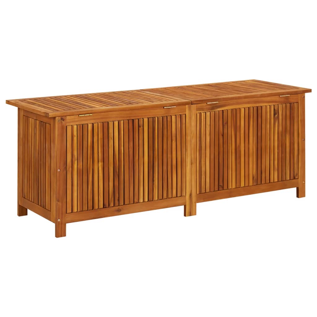 vidaXL Boîte de rangement de jardin 150x50x58 cm Bois d'acacia solide