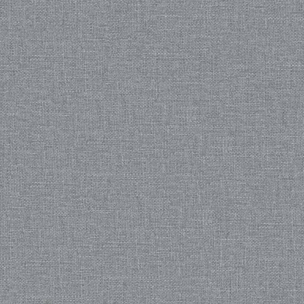 vidaXL Canapé-lit en forme de L gris clair 275x140x70 cm tissu