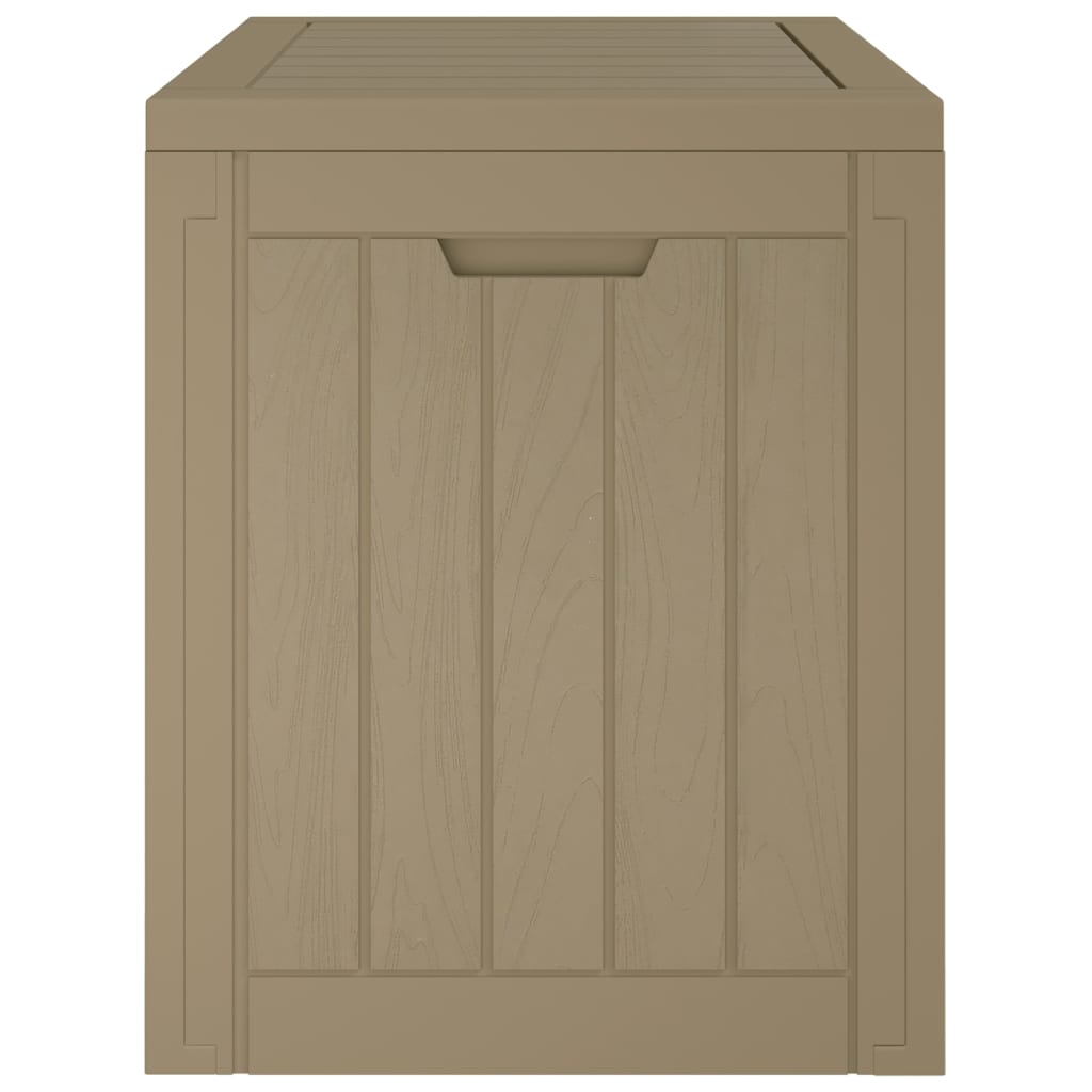 vidaXL Boîte de stockage de jardin gris 55,5x43x53 cm polypropylène