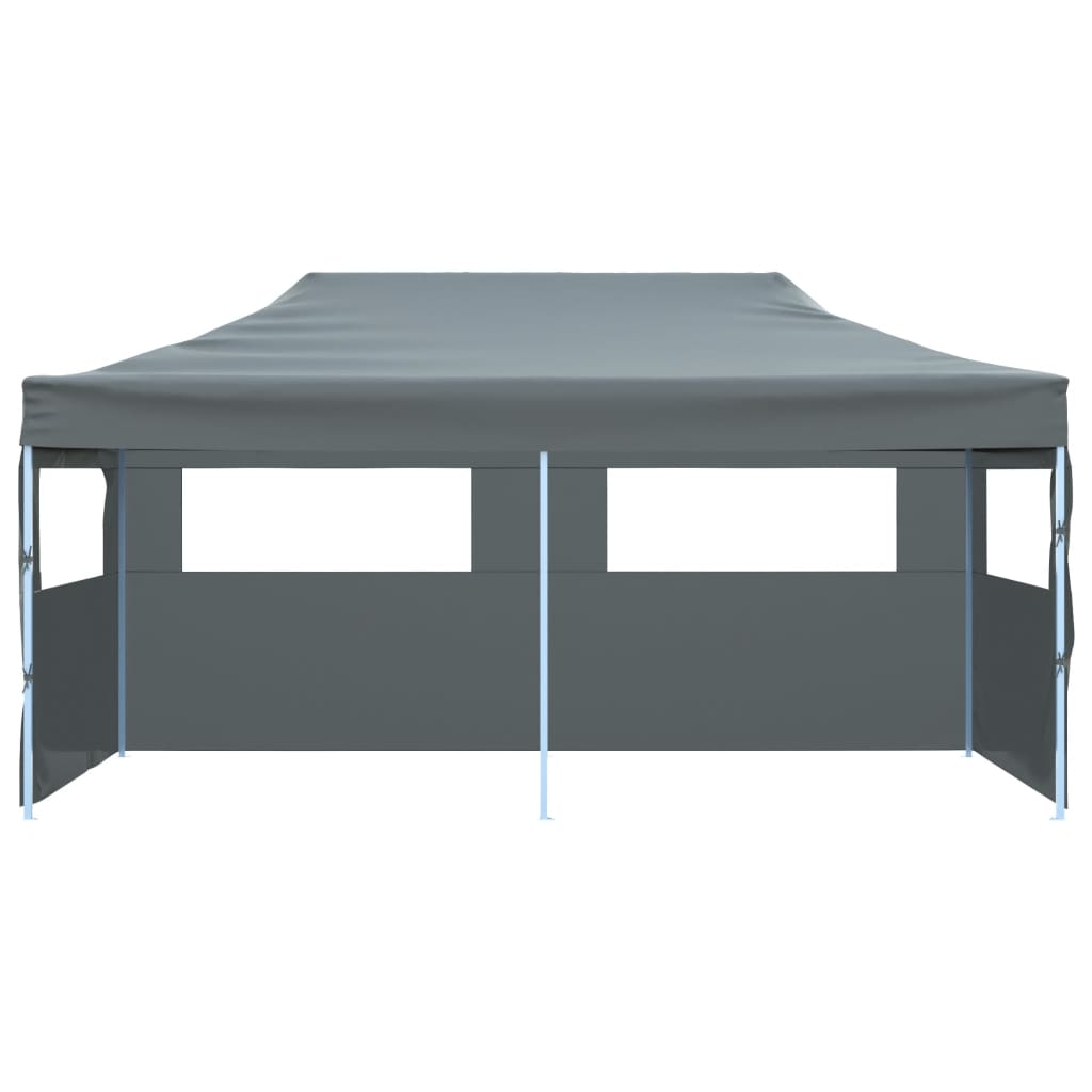 vidaXL Tente de réception pliable avec parois 3x6 m anthracite