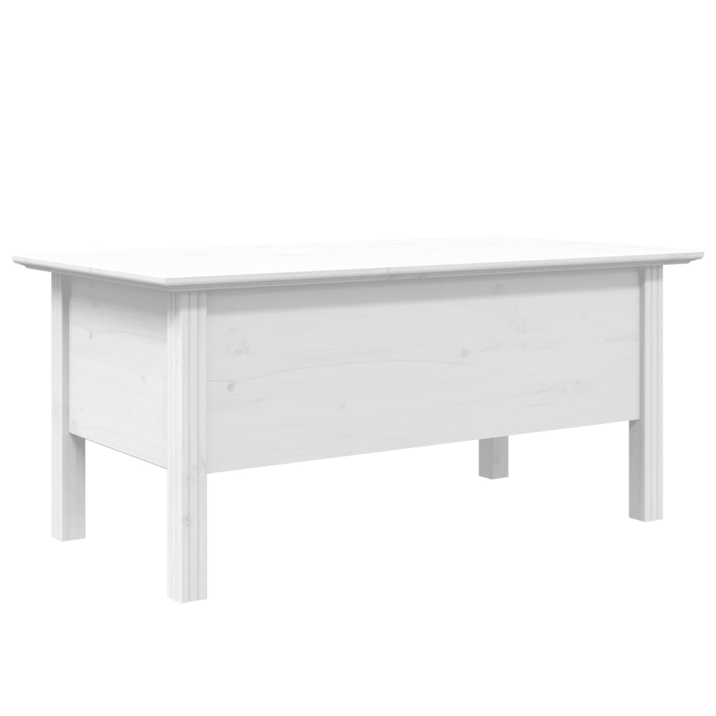 vidaXL Table basse BODO blanc 100x55x46 cm bois de pin massif