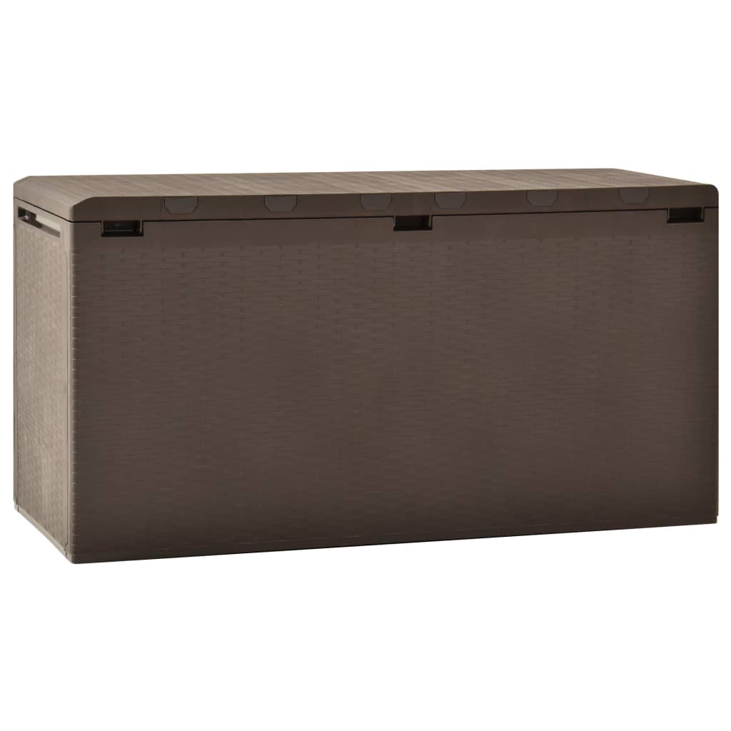 vidaXL Boîte de rangement de jardin Marron 114x47x60 cm