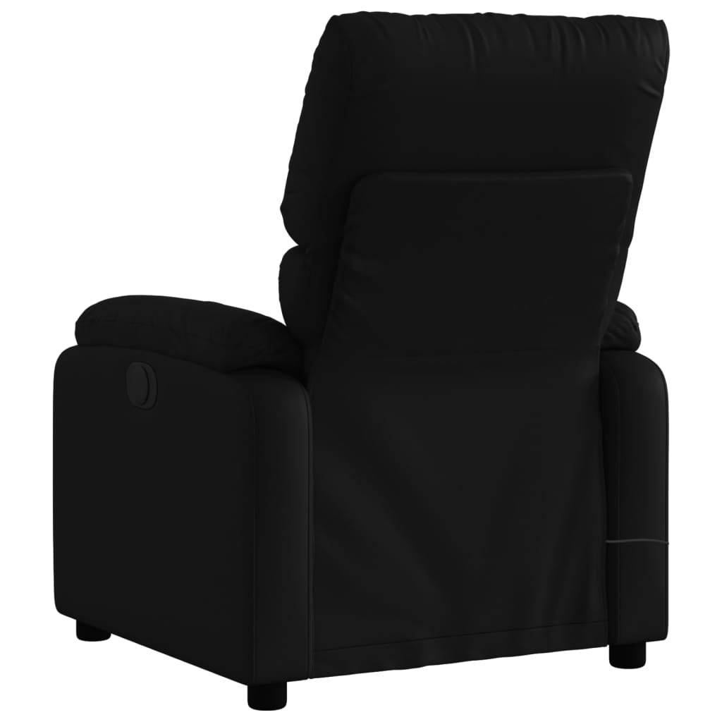 vidaXL Fauteuil inclinable de massage électrique noir similicuir